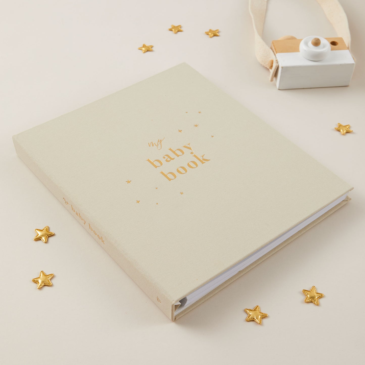 Blush and Gold Baby Book