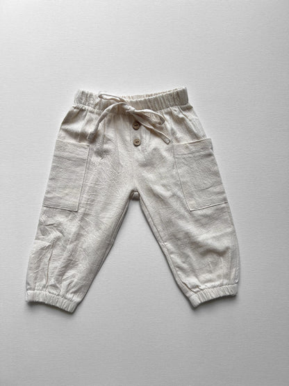 Linen Cargo Trouser